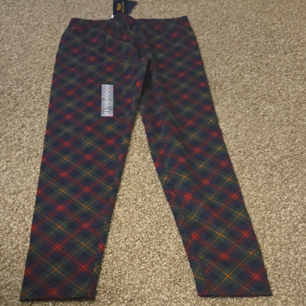 Polo by Ralph Lauren Kids Plaid Leggings - Red, Green, Yellow